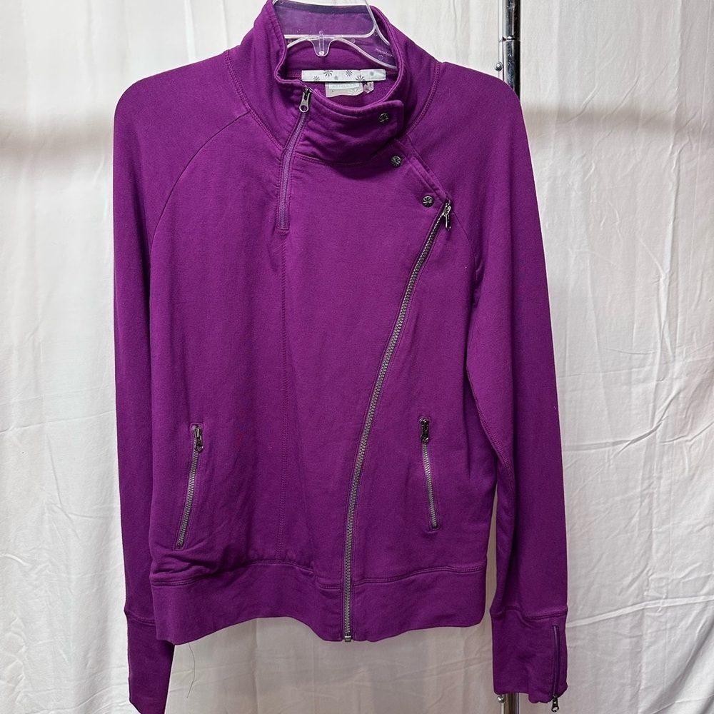 Athleta Women's Vibrant Purple Bomber Jacket